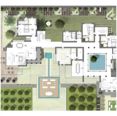 Concept villa plan for a Signature plot