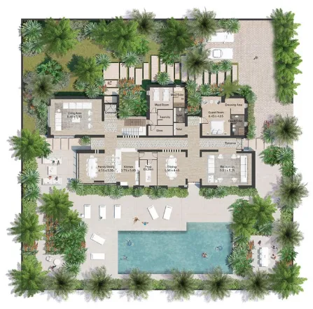 Concept villa plan for a Superior plot