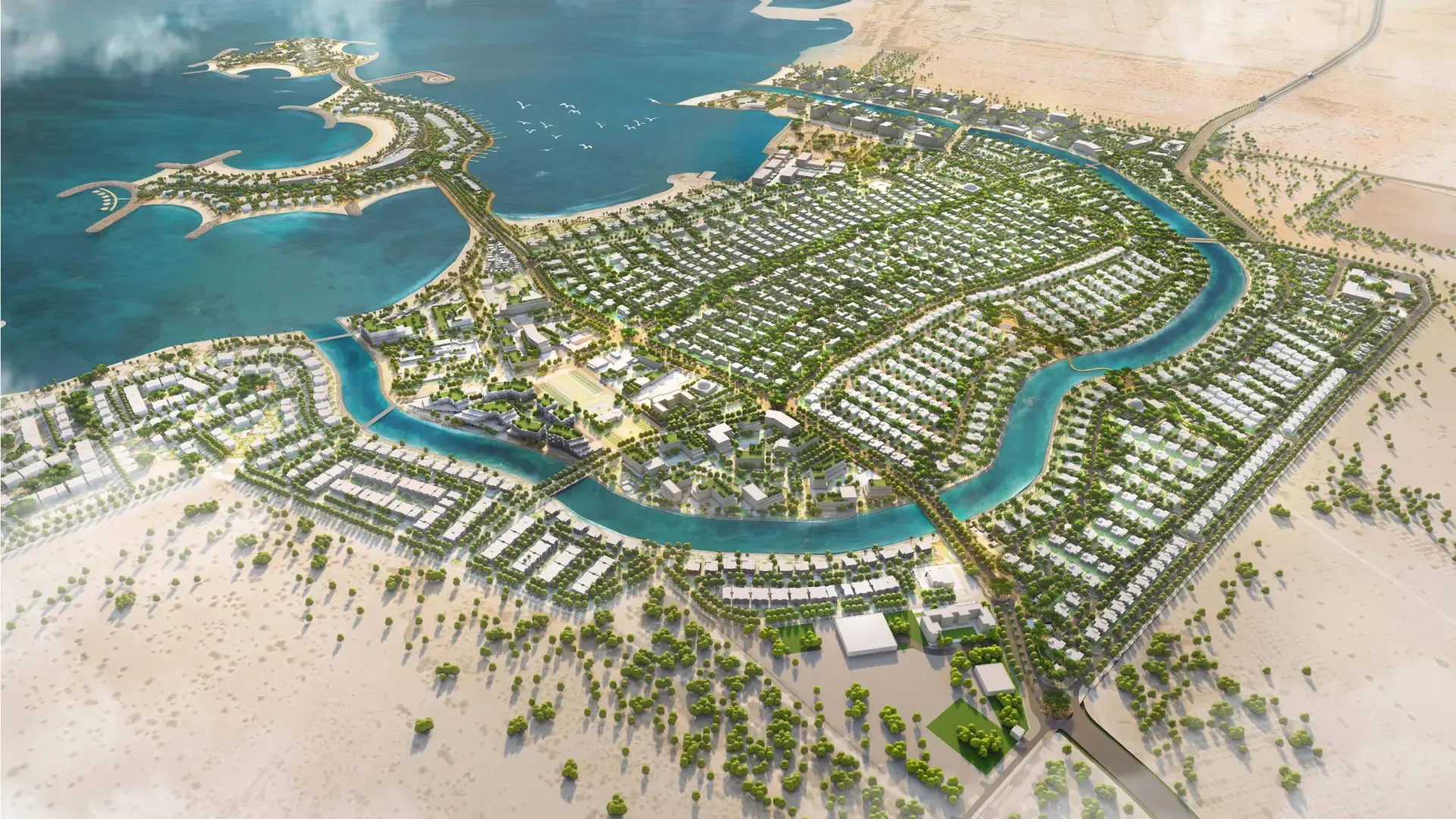 Al Jurf masterplan along the coast