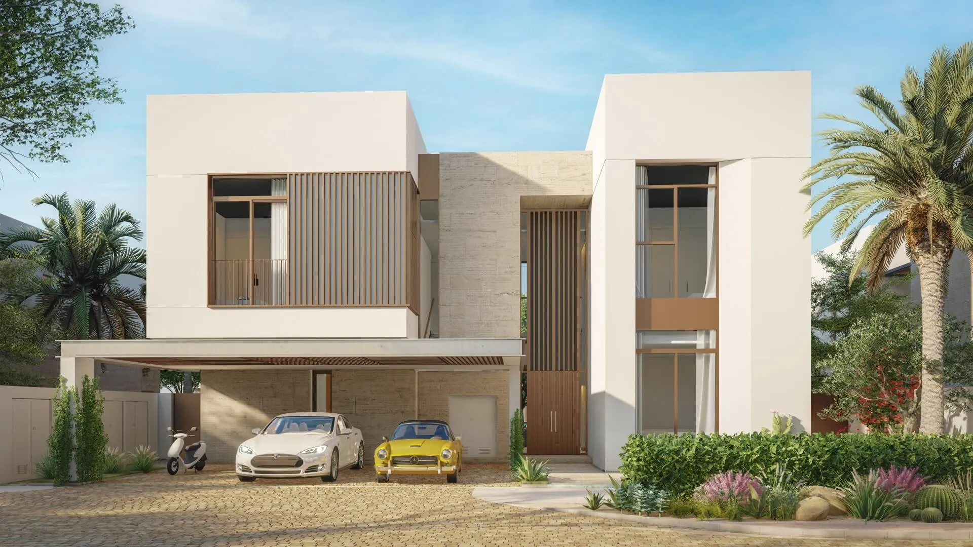 Rihal 4-bedroom villa front at Kayan AlJurf