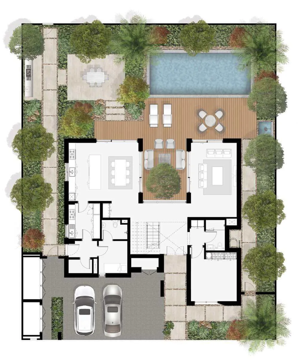 Rihal 5-bedroom ground floor plan