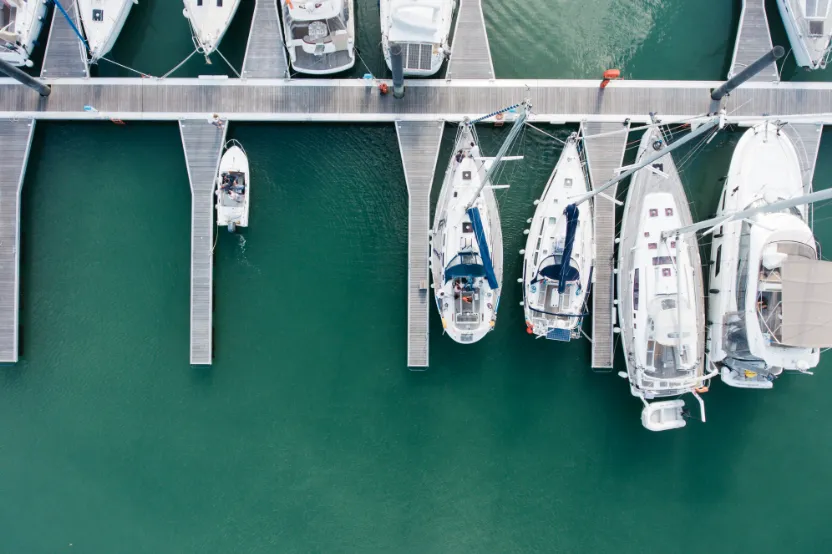 Marsaljurf marina quarter from the air