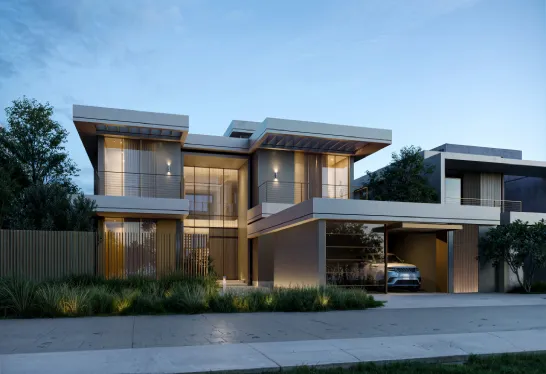 Canal villa, Strata design