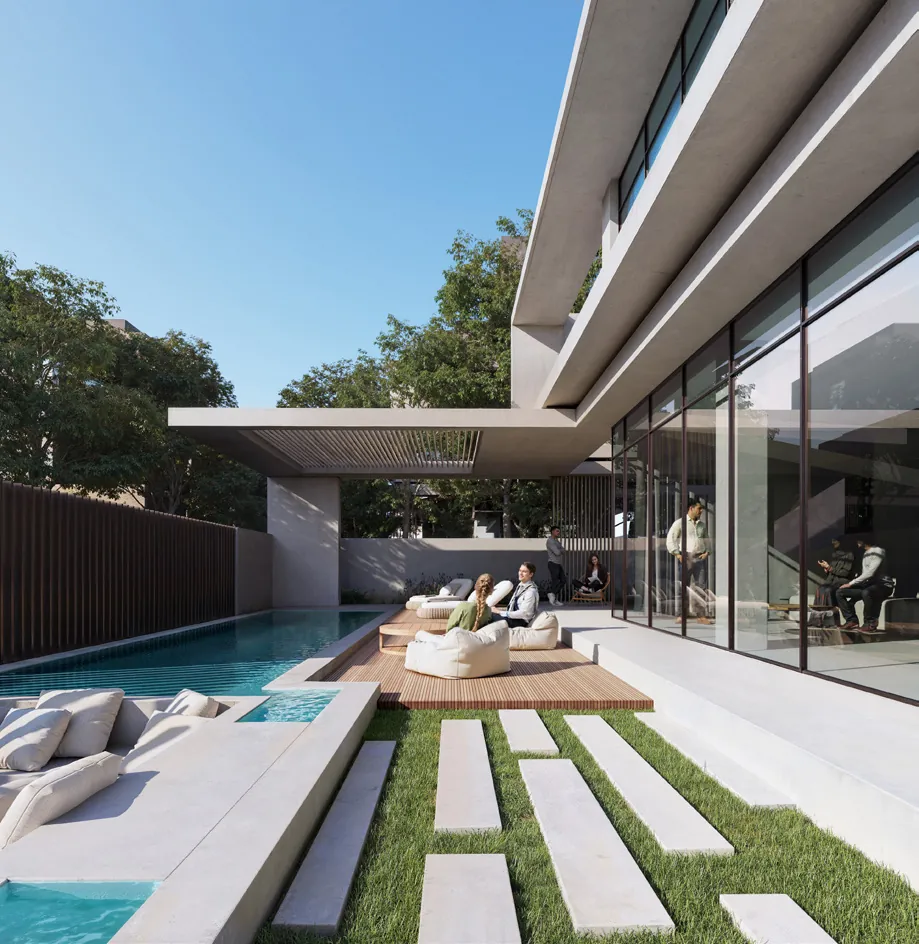 Acacia villa pool deck