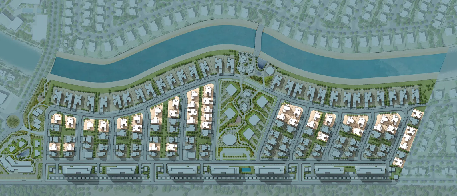 Site plan: where the Acacia villas sit within Naseem AlJurf