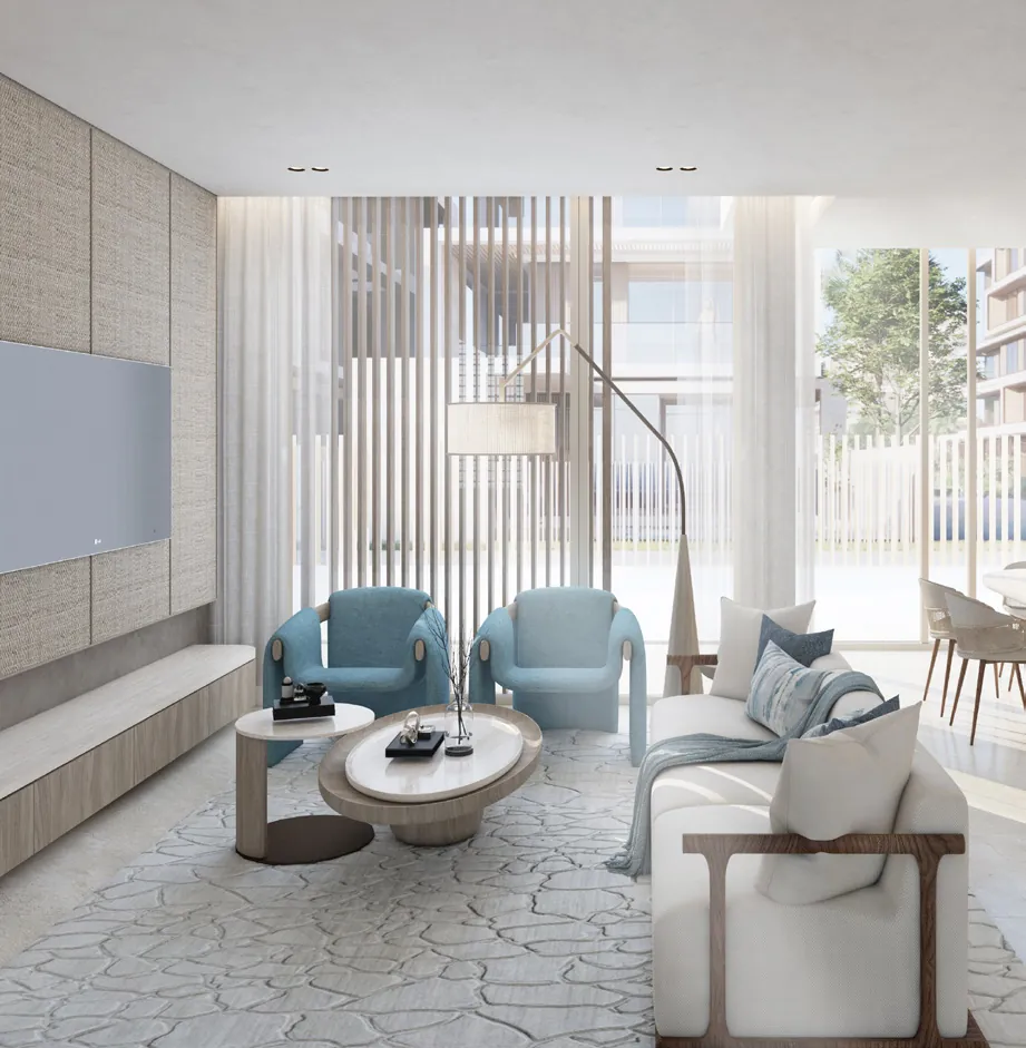 Living room in an AlGhaf townhouse