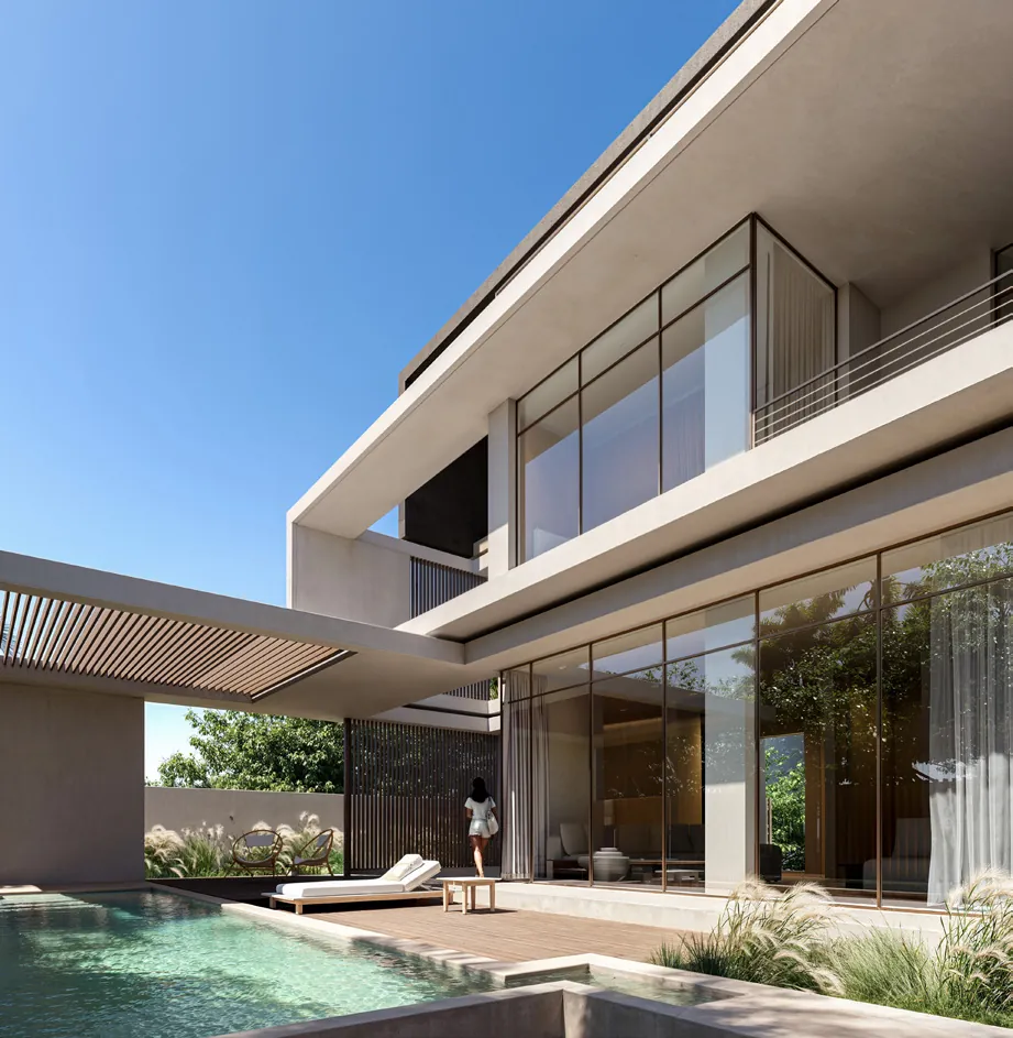 Somer villa terraces and pool