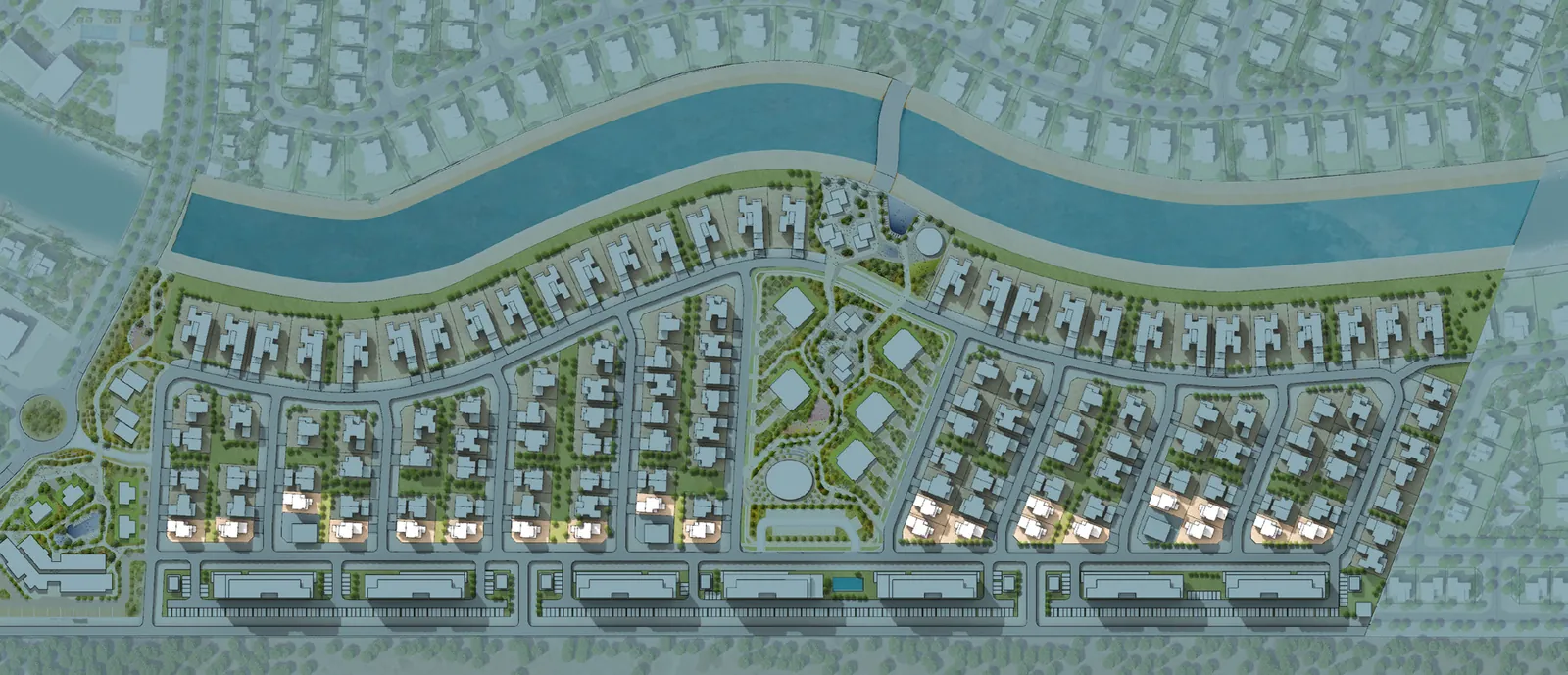 Site plan: where the Somer villas sit within Naseem AlJurf