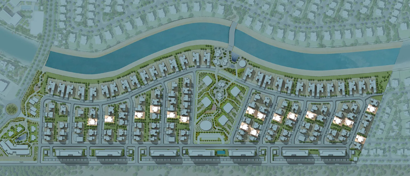 Site plan: where the Tala villas sit within Naseem AlJurf