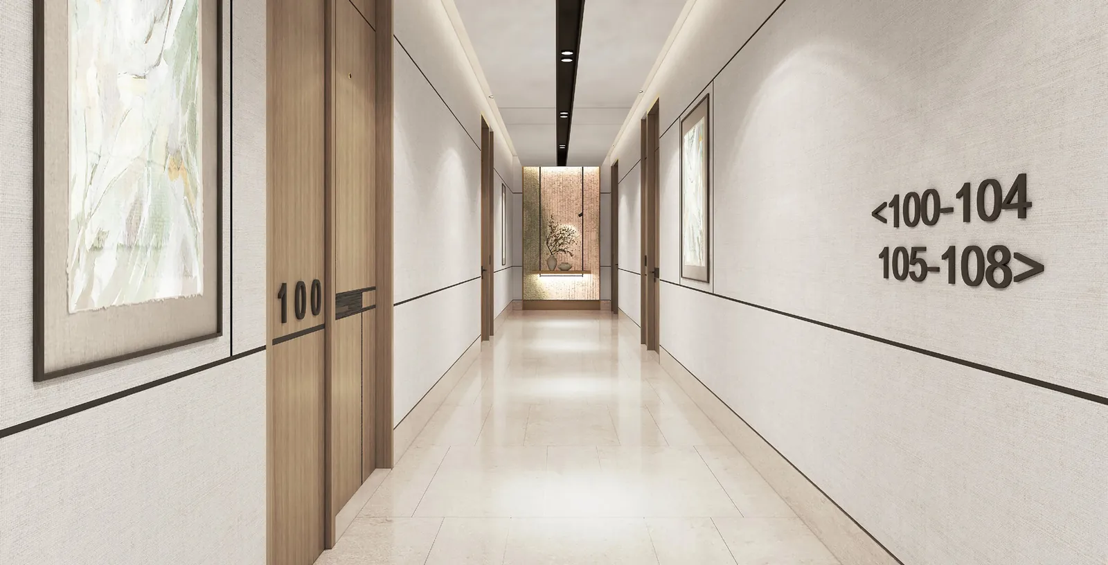 The West Block residential corridor