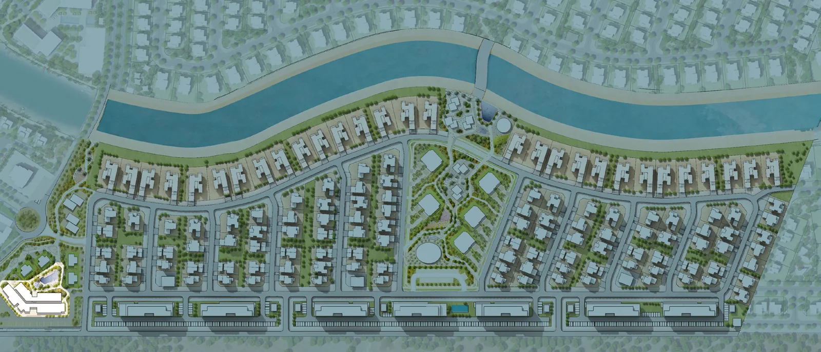 Site plan: where the West Block sit within Naseem AlJurf