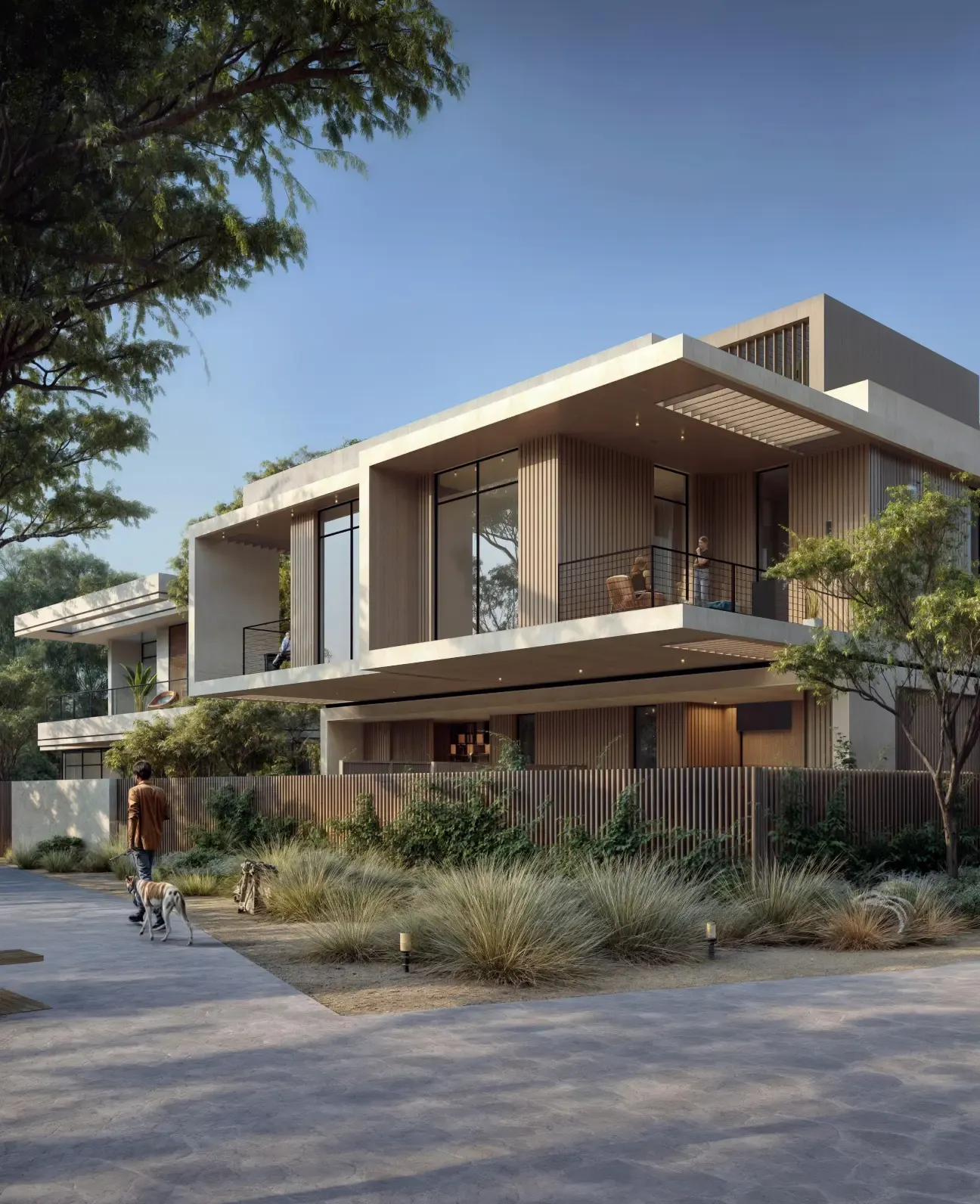 Townhouse terraces